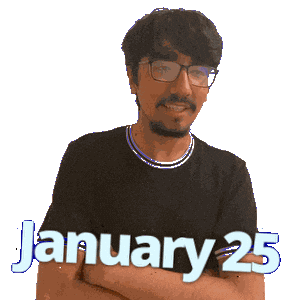 25Th January Sticker