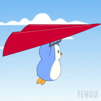 Flying Fly Away GIF by Pudgy Penguins
