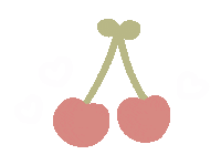 Heart Cherry Sticker