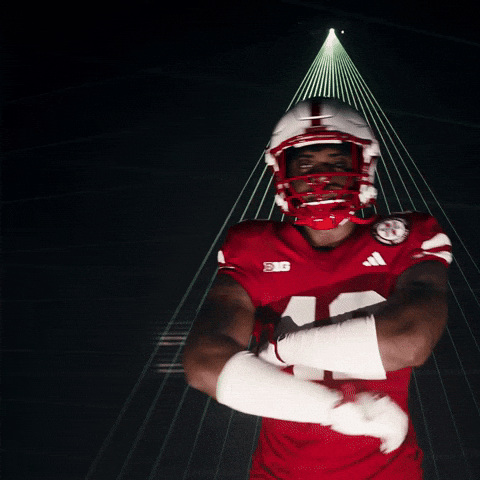 Lets Go Football GIF by Huskers