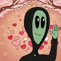 Waving Hi Love GIF by Lonely Aliens