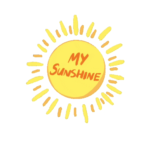 My Sunshine Orange Sticker