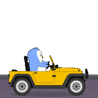 Travel Driving Sticker by Pudgy Penguins