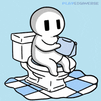 Toilet Paper Poop GIF by Playgigaverse