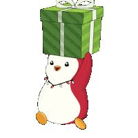 Gift Deliver Sticker by Pudgy Penguins