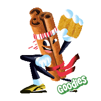 Karate Cinnamon Sticker by Goodies Kids Snacks
