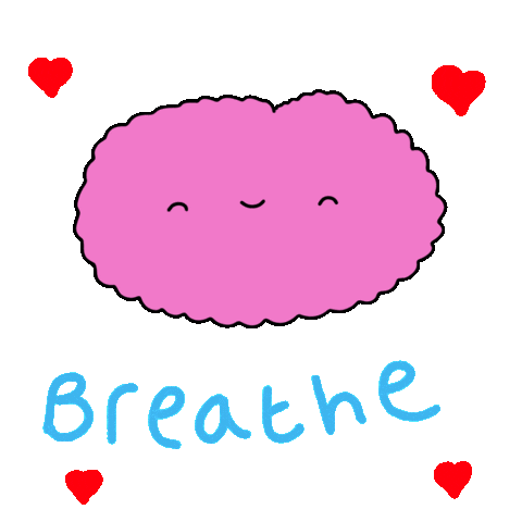 Chill Breathe Sticker by The Squibbles