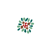 Merry Christmas Leaves Sticker by Beauty by Earth