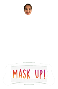 Mask Up Sticker by BORN ON INSTAGRAM