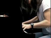andrew w k piano GIF
