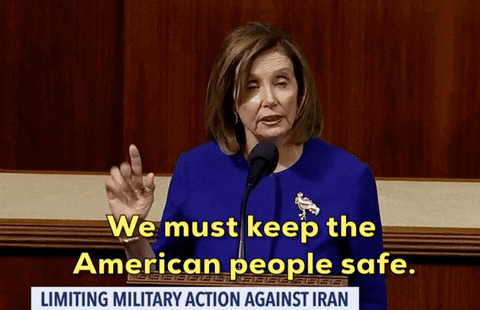 Nancy Pelosi Iran GIF by GIPHY News