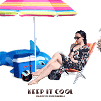 Keep It Cool Coffee With Milk Sticker by ama caffe