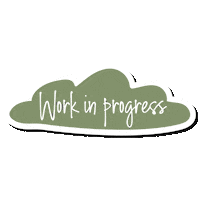 Doing It Work In Progress Sticker by Little Label Co