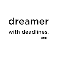 skysailbrand graphic design creativity hard work logo design Sticker