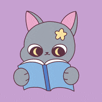 Cat Studying GIF by Mira & Ink