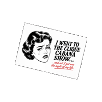 CliqueCabana party sad club atlanta Sticker