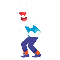 Bunny Rabbit Sticker by Presto Universe