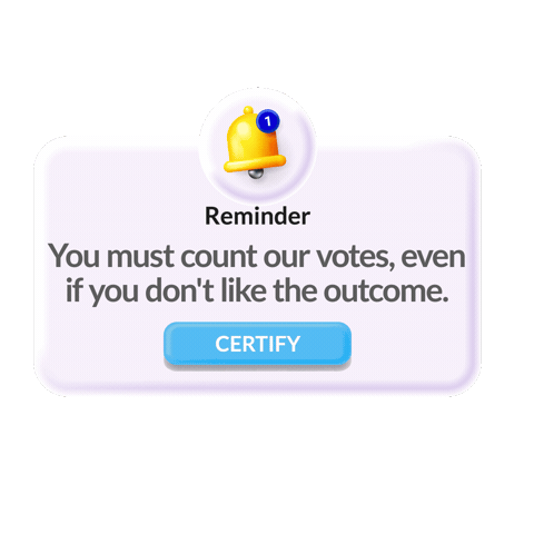 Election Tampering Sticker by Creative Courage