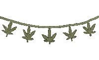Pot Leaf Weed Sticker by The Mojave Room