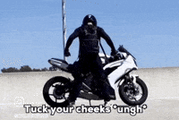 Biker Cheeks GIF