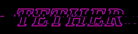 tethermusic giphygifmaker music pink glitch GIF