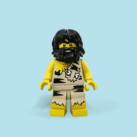 Gentleman Caveman GIF by LEGO