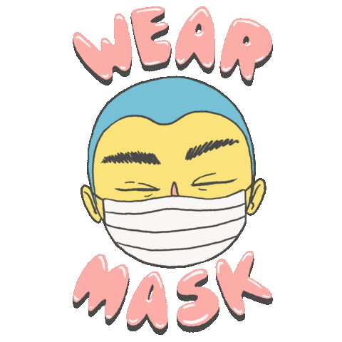 renatascabrera giphyupload 2020 mask quarantine Sticker