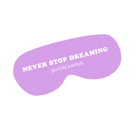 sleepy pink Sticker by Her Campus Media