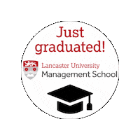 Graduation Lums Sticker by Lancaster University Management School