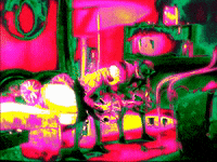 MFDtheArtist trippy weird awesome bike GIF