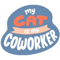 Work From Home Cat Sticker by HubSpot