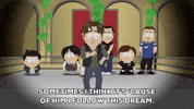 wrestling ring singing GIF by South Park 