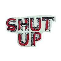 shut up STICKER by imoji