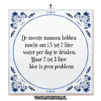 Water Humor Sticker by Tegelspreuken.nl