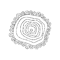 Ngwala ngwala logo ngwala logo flip white ngwala logo white Sticker