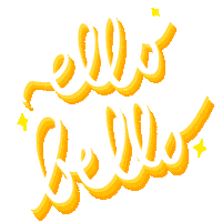 emmay04 hello hi hey yellow Sticker