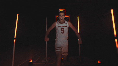 College Basketball Tyler GIF by Wisconsin Badgers