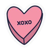 Xoxo Kiss Sticker