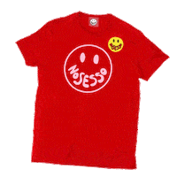 nosesso smiley red shirt black fashion no sesso Sticker