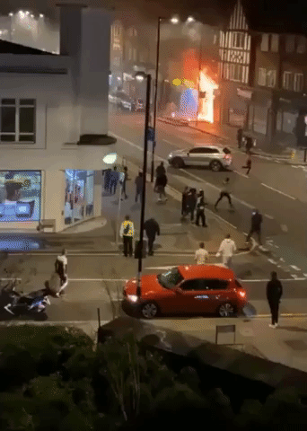Woman Rescued After Building Fire in Croydon, London
