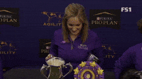 Pink receives her prize