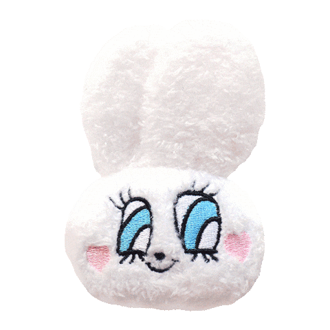 Heart Bunny Sticker by HIKOCO