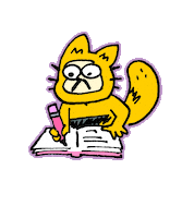 Senape_saur study writing write notebook Sticker