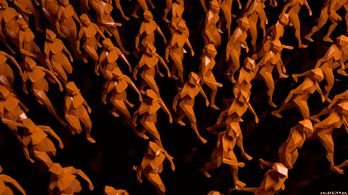 Marching Infinite Loop GIF by CmdrKitten