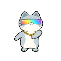 Happy Dance Sticker by Silly Kitties