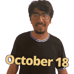 October Sticker