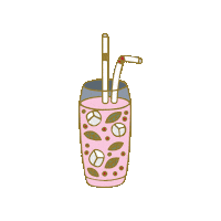 xojacksonrowe drink tropical jackson mint Sticker