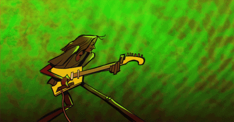 loop guitar GIF by Remus & Kiki Animation