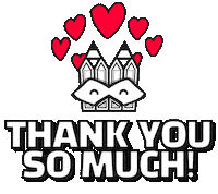 Thank You So Much Love Sticker by Stamatia Alexaki