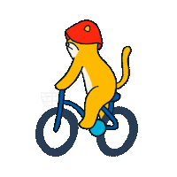 Cat Bike Sticker by krist menina